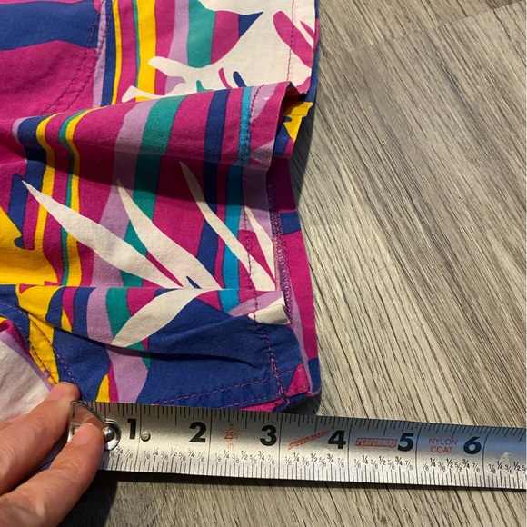 Vintage Raisins Shorts Pink Yellow Pockets Women’s Size 7-9 - Picture 7 of 7